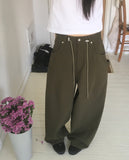 Serion cut balloon fit cotton pants