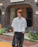 Someday Open Collar Short Sleeve Shirt