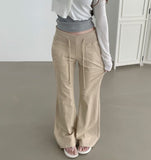 Banding Unique Cooling Patch Pocket Span Bootcut Pants