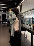 Basic Two-Way Waffle Hood Zip-Up
