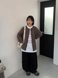 [Unisex] Acolta Bokashi Over Round Knit Cardigan