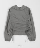 [BAONHAUS] Sindodd nylon hood string long sleeve tee