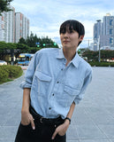 Light blue shirt
