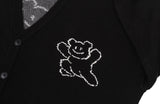Big Line Bear Smile Knit Cardigan