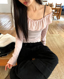 Laha Frill Off-Shoulder T-Shirt