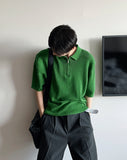 Venice half-zip collar knit