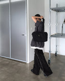 Somel Double Layered Short Sleeve Mini Shirt One Piece