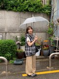 Shumed Nylon Banding Wide Pants