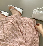 Tiered Frill Sleeveless A-line Banding Long Skirt Two-Piece Set Vacation Look