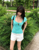 Lizzie Lace Wrap Puff Short Sleeve