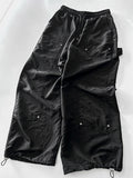 Double Knee Nylon Carpender Wide Pants