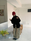 [unisex] Linve two-way high neck knit zip-up cardigan