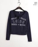 Watt Y2K Button V-neck Long Sleeve T-Shirt