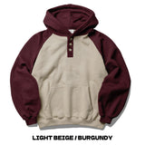 Nomad Two Tone Button Hoodie