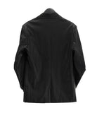 Revon Crack Leather Jacket