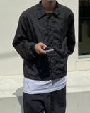 Nylon Thin Over Button Jacket