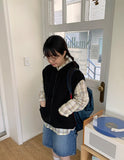 Peoto Check Over Wrinkle Shirt