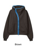 Liane Curved Brushed Hood Zip-Up