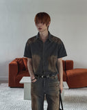 Summer Cool Oil Washed Western Denim Shirt