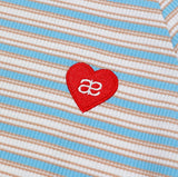 AubeA Stripe Heart Tension T-shirt