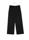 Living pintuck half-bending cotton pants
