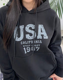 Dibene USA Crop Hoodie