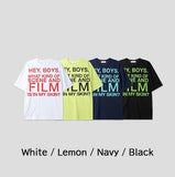 Film Lettering Oversized Short Sleeve T-shirt