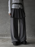 MAMYU Pleated Skirt Pants