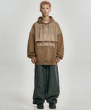 [PBA] Arch Logo Washed Layered Hoodie