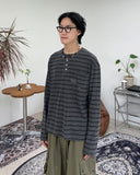 Quen ST Pigment Henley Neck T-Shirt