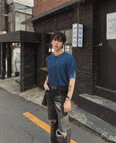Mild terry round half knit