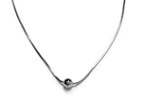 Kohi Silver Ball Necklace