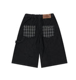 BERMUDA CHECK POCKET DENIM SHORT