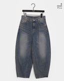 Kaol Washing Wide Balloon Denim Pants