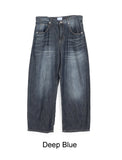 Carton linen-like washed denim pants