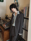 Saint overfit two button blazer