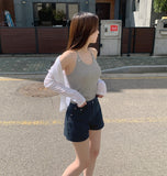 Cover Halter Neck Slim Sleeveless