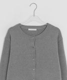 Goodbert Wool Color Round Knit Cardigan