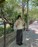 Ryuz Dot Cotton Wide Pants