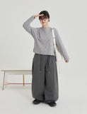 [BAONHAUS] Cotani String Washing Balloon Pants