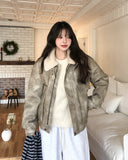 Betty Washed High Neck Buckle Mustang