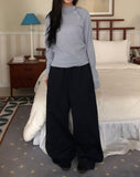 Bakan wide two-way banding pants