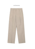 Rivet Linen Semi-Wide Slacks