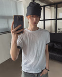Even Wrinkle Layered Short Sleeve T-shirt