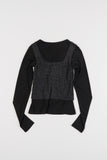 Linked hook vest layered t-shirt