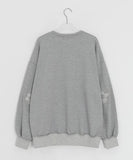 Killpu Stripe Flower Over Sweatshirt