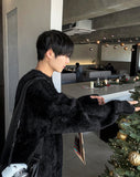 Snow warmer angora knitwear