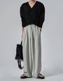 Maison two tuck back banding slacks