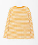 Myonde color matching stripe long sleeve tee