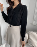 Narelle Lace Tie Knit
